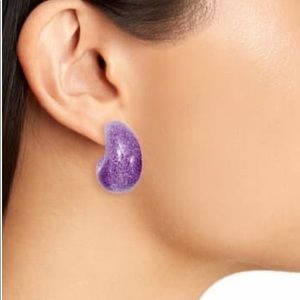 Kate Spade ♠️ NY - Glitter Huggie Hoopes